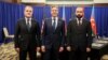ԱՄՆ պետքարտուղար Էնթոնի Բլինքենի, Հայաստանի արտգործնախարար Արարատ Միրզոյանի ու Ադրբեջանի արտգործնախարար Ջեյհուն Բայրամովի եռակողմ հանդիպումը