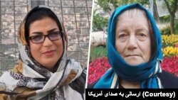 فرنگیس فتحی (راست) و اکرم کوخیان، مادر و دختری که بازداشت شده‌اند.