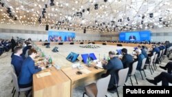 Cənub Qaz Dəhlizi Məşvərət Şurası çərçivəsində nazirlərin 10-cu iclası (Mənbə: Prezident Administrasiyası)