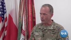 Lt. Gen. John Kolasheski speaks to VOA in Boleslawiec, Poland