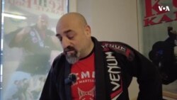 Ukraynanın müdafiəsinə qoşulan könüllülərin hazırlanmasında iştirak edən azərbaycanlı