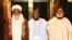 Mai Alfarma Sarkin Musulmi Sultan Sa'ad III, (hagu) Shugaba Tinubu, (tsakiya) Janar Abdulsalami, dama (Hoto: Facebook/Buharist Reporters)
