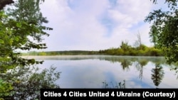 FILE - A lake at the place of a former quarry. (Cities 4 Cities United 4 Ukraine)