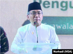 Ketua Umum Pengurus Besar Nahdlatul Ulama, Yahya Cholil Staquf, dalam tangkapan layar.