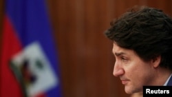 Canadian Prime Minister Justin Trudeau is pictured during the 44th regular meeting of CARICOM at Baha Mar resort in Nassau, Bahamas, Feb. 16, 2023.
