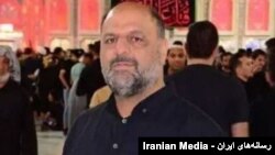 تصویر رسانه‌های حکومتی ایران از سعید آبیار، عضو نیروی قدس سپاه، که در حمله منتسب به اسرائیل در حلب کشته شد.