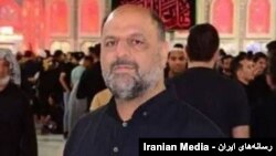 تصویر رسانه‌های حکومتی ایران از سعید آبیار، عضو نیروی قدس سپاه، که در حمله منتسب به اسرائیل در حلب کشته شد.