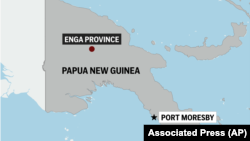 Peta Provinsi Enga, tempat terjadinya tanah longsor di Papua Nugini. (Foto: Associated Press)