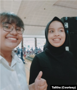 Talitha Riris Kezia S, kawan sekolah Putri Ariani di Sekolah Menengah Musik (SMM) Yogyakarta. (Foto: Courtesy/Talitha)