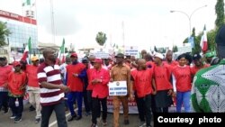 Zanga-zangar NLC a Abuja, babban birnin Najeriya (Hoto: Facebook/NLC)