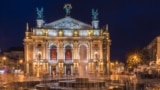 FILE - Lviv opera house view, historical center at blue hour after sunset, Ukraine. 8-20-2017. (Adobe Stock Photo by RuslanKphoto)