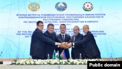 Azərbaycan, Qazaxıstan və Özbəkistanın enerji sistemlərinin birləşdirilməsi üzrə tədbir (Mənbə: Azərbaycan İqtisadiyyat Nazirliyi)
