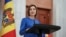 Tổng thống Moldova Maia Sandu.
