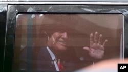 FILE - Former President Donald Trump leaves the Wilkie D. Ferguson Jr. U.S. Courthouse in Miami, June 13, 2023.