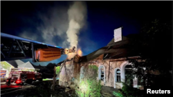 تصویری از حملات پهپادی روسیه به اوکراین. آرشیو