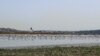 Flamingo terlihat di laguna Sijoumi yang hampir kering di Tunis, Tunisia, 11 Agustus 2023. (Foto: REUTERS/Jihed Abidellaoui)