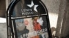 Reklama ispred ulaza u Lenjihov muzej u Tampereu, u Finskoj