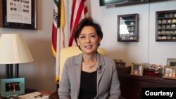 미 하원 외교위원회 인도태평양 담당 소위원장인 영 김 의원이 17일 한반도 포럼에 영상 메시지를 보냈다. 사진 : 영 김 하원실 제공 영상 캡처.