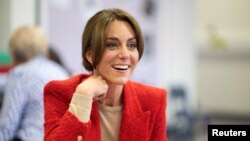 FILE - Britain's Kate, the Princess of Wales, attends an event in Sittingbourne, Kent, Britain, Sept. 27, 2023.