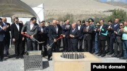 Zəngilanda Azərbaycanla İran arasında körpünün təməli qoyulub. (Foto : AzərTag agentliyinə məxsusdur)