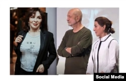 افسانه بایگان و فاطمه معتمدآریا بدون حجاب اجباری در مراسم بزرگداشت آتیلا پسیانی شرکت کردند.