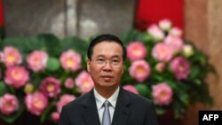 រូបឯកសារ៖ ប្រធានាធិបតីវៀតណាមលោក Vo Van Thuong នៅក្នុងអំឡុងកិច្ចប្រជុំមួយ​ជាមួយ​នាយករដ្ឋមន្ត្រីសាធារណរដ្ឋឆែក នៅទីក្រុងហាណូយ ប្រទេសវៀតណាម កាលពីថ្ងៃទី២១ ខែមេសា ឆ្នាំ២០២៣។