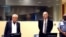 Jovica Stanišić i Franko Simatović u sudnici sudnici Međunarodnoh rezidualnioh mehanizma za krivične sudove u januaru 2023.