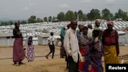 Internally displaced Congolese people are seen at the Kigonze IDP camp in Bunia, Ituri province of the Democratic Republic of Congo March 2, 2023.