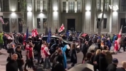 Tbilisinin Avropa meydanında nümayiş