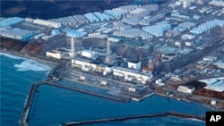 PLTN Fukushima Daiichi di kota Okuma, prefektur Fukushima, di sebelah utara Tokyo, pada tanggal 17 Maret 2022. (Shohei Miyano/Kyodo News via AP)