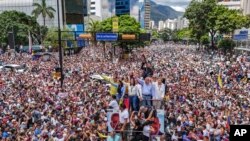 Gjatë protestës së opozitës në Karakas (30 korrik 2024)