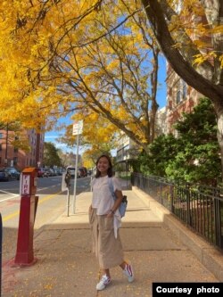 Devina Faustanisa, mahasiswI S2 jurusan Pendidikan dan Pengembangan Manusia di universitas Harvard, Cambridge, Massachusetts (dok: Devina)