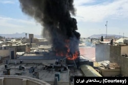 آتش‌سوزی در بازار تهران