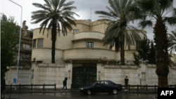 سفارت بسته شده عربستان در دمشق، پایتخت سوریه.