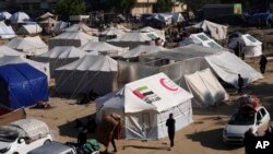 Falisdinawa masu neman mafaka a Rafah