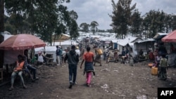 Deux territoires du Nord-Kivu, Rutshuru et Masisi, sont en proie depuis fin 2021 à un conflit qui oppose la rébellion du M23 aux forces armées congolaises (FARDC) .(Photo by ALEXIS HUGUET / AFP)