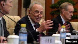 سناتور چاک شومر، رهبر اکثریت سنا در سفر به چین