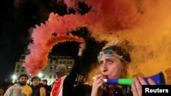 Banorët protestojnë kundër propozimit të ashtuquajtur “ligji për agjentët e huaj”, Tbilisi, Gjerogji, 29 prill, 2024.