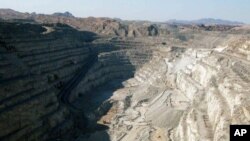 FILE - This 2006 photo shows an open-pit uranium mine in Namibia. At the time, it was the third-largest uranium mine in the world. With energy demand set to soar in years to come, countries like Russia are looking to Africa to meet growing needs. 