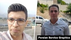 یاشار قضایی (راست) و رضا محمدحسینی