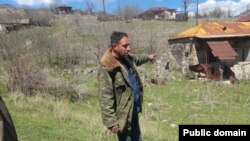 Laçında mülki şəxs yaşayış evinin qarşısında minaya düşüb (Mənbə: ANAMA)