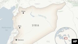 Map of Syria.