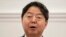 Japanese Foreign Minister Yoshimasa Hayashi speaks to reporters after talks with his Sri Lankan counterpart in Colombo, July 29, 2023. He said Aug. 3 in Ethiopia that he hoped Tokyo and Addis Ababa could facilitate resumption of the Black Sea grain deal.