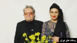 داریوش مهرجویی و همسرش