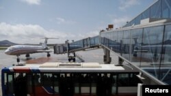 북한 평양 공항의 고려항공 여객기. (자료사진)