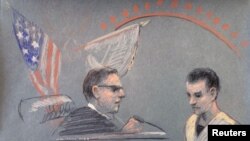 Pripadnik Nacionalne garde Džek Daglas Tešera u sudnici u Bostonu, 14. april 2023. godine (Foto: REUTERS/Margaret Small)