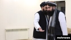 آرشیو - هیاتی از طالبان که دربهمن سال ۱۳۹۹ به ایران سفر کردند. 