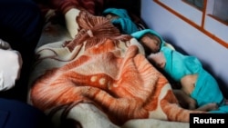 Picha ya watoto walioondolewa kutoka hospitali ya Shifa, Gaza.