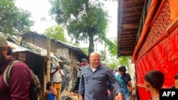 International Criminal Court prosecutor Karim AA Khan visits Kutupalong Rohingya refugee camp in Ukhia on July 6th, 2023. 
