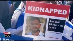 Plizyè Milye Manifestan Pwo Izrayelyen Patisipe nan yon Mach nan Washington DC